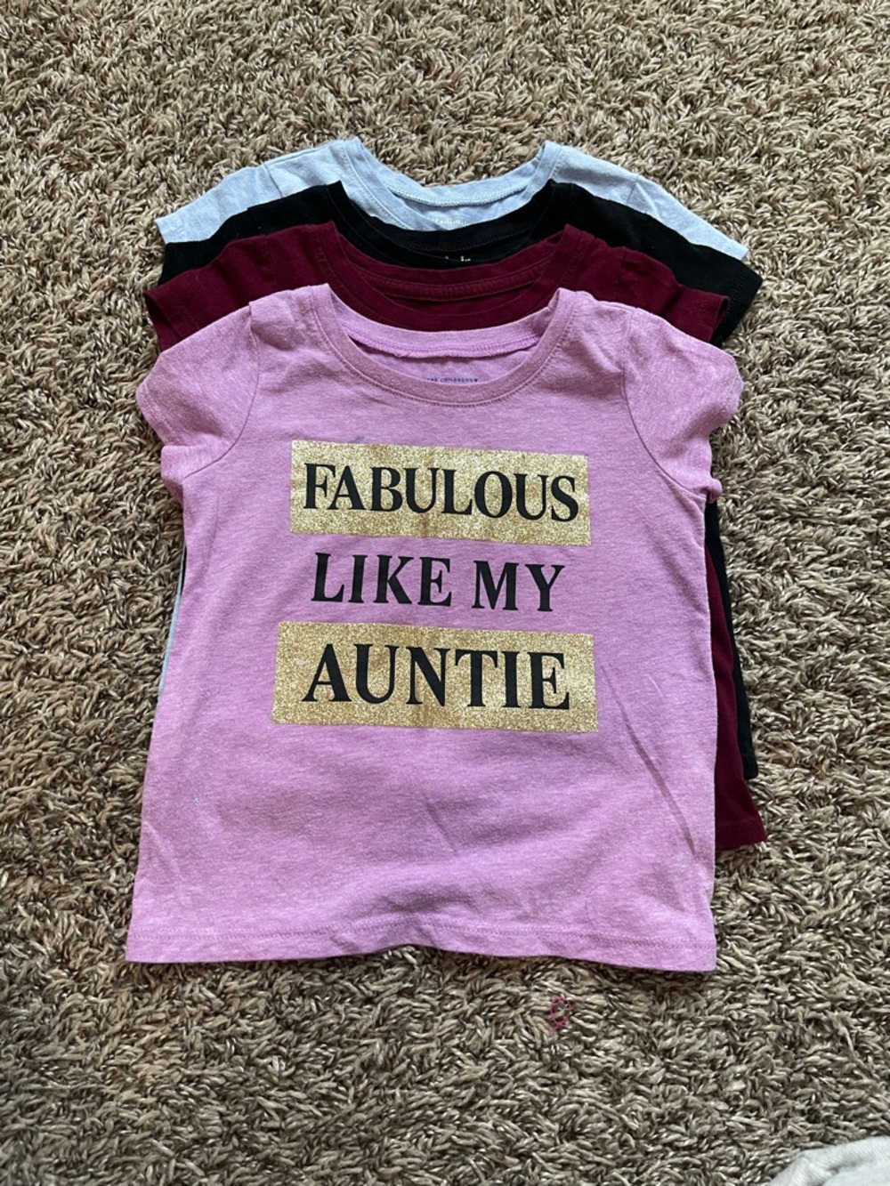 🎀Pink 'Fabulous Like My Auntie' Short Sleeve Tee - Girls